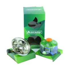 Orcamp Siboplu Rüzgarlıklı Kamp Ocak 230 Gram Tüplü Set