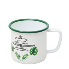 Campout Emaye Kupa Beyaz Karavan