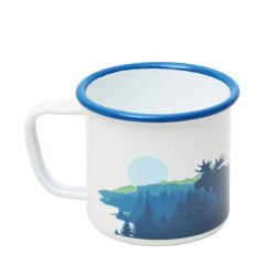 Campout Emaye Kupa Beyaz Doğa