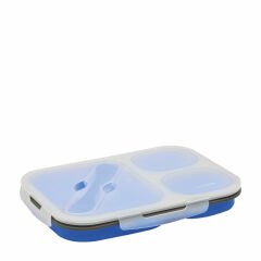 Nurgaz Silikon Katlanabilir Üç Gözlü Yemek Seti