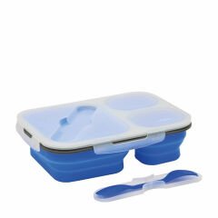 Nurgaz Silikon Katlanabilir Üç Gözlü Yemek Seti