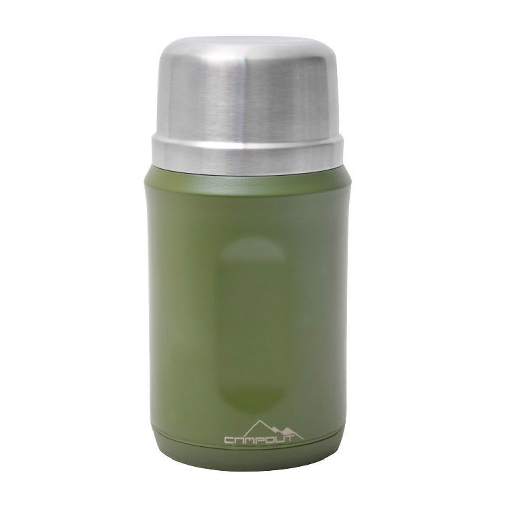 Campout Çift Katmanlı Yemek Termosu 600ml - Yeşil
