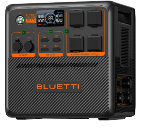 Bluetti AC240P Taşınabilir Güç Kaynağı │ 1843 Wh Kapasite - 2400W İnverter Çıkışı